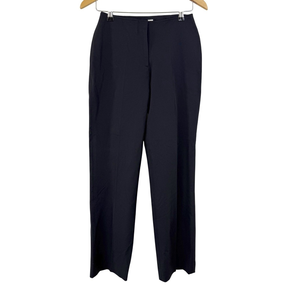 Cache Vintage Women 4 Black Straight‎ Leg Trousers High Waist Made in USA